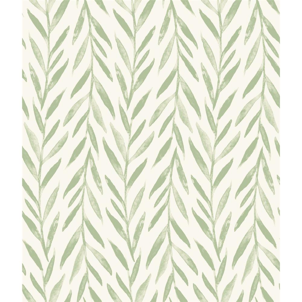 York PSW1016RL Magnolia Home Peel & Stick  Magnolia Home Willow Peel and Stick Wallpaper in Green