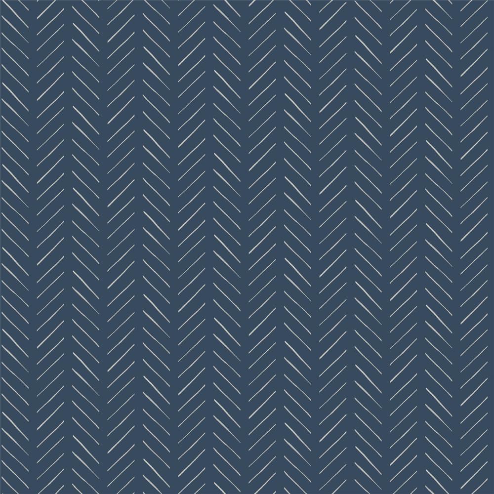 York Designer Series Magnolia Home by Joanna Gaines PSW1022RL Pick-Up Sticks Wallpaper wallpaper in Blue
