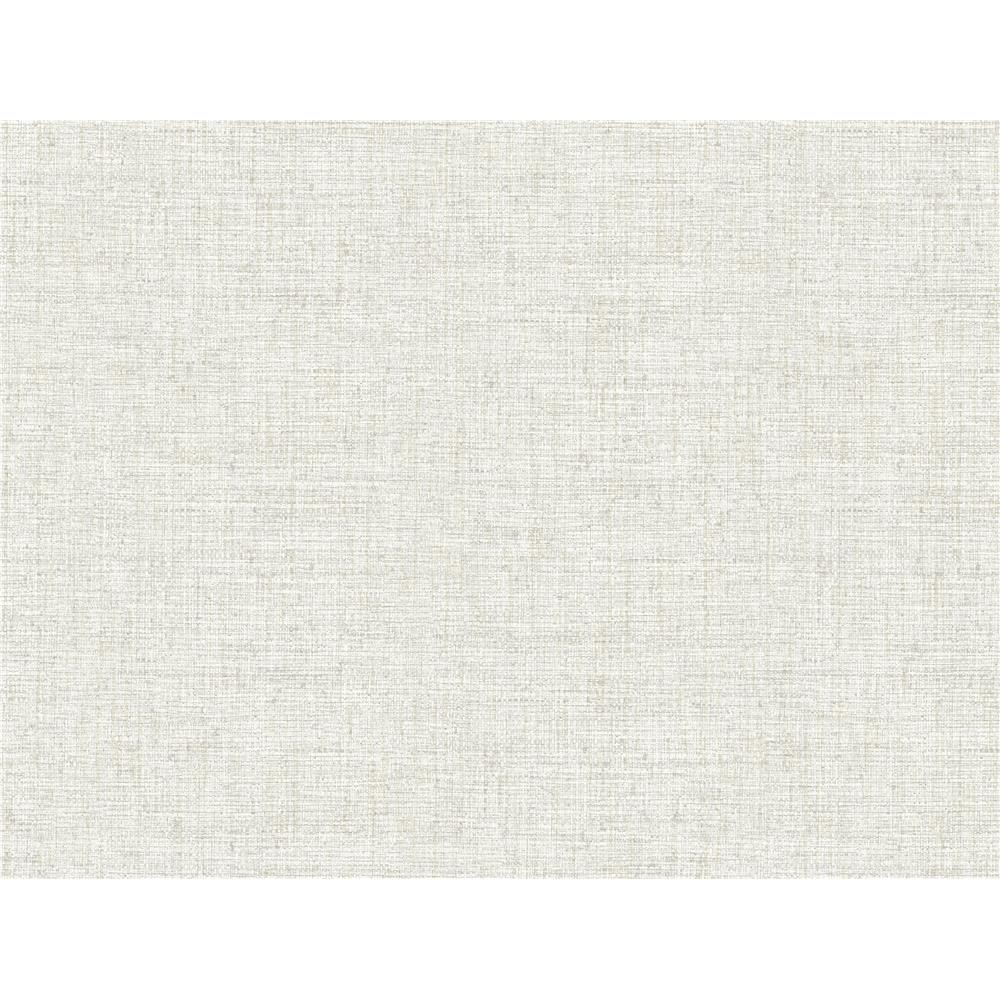 York PSW1041RL York Premium Peel + Stick Papyrus Weave Peel and Stick Wallpaper in White