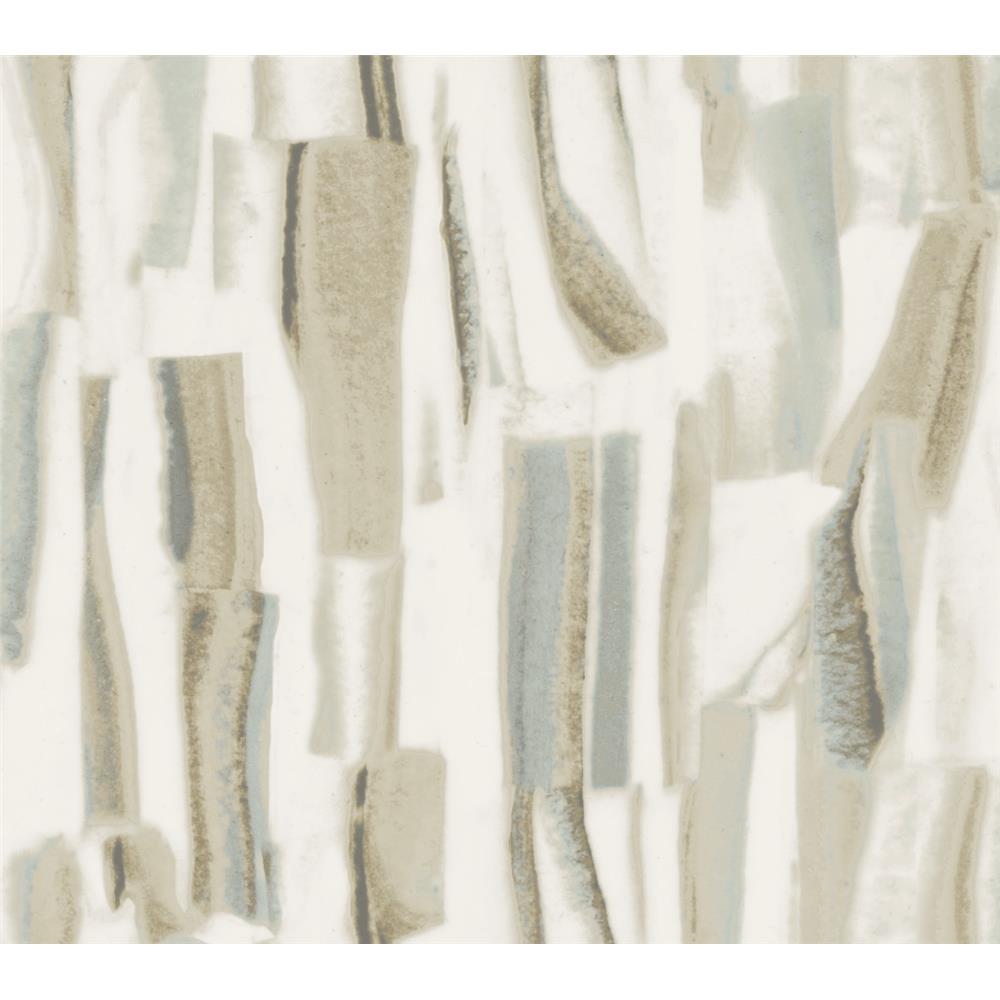Premium Peel & Stick by York PSW1118RL Stonework Taj Marble Peel and Stick Wallpaper in Cream/Jade