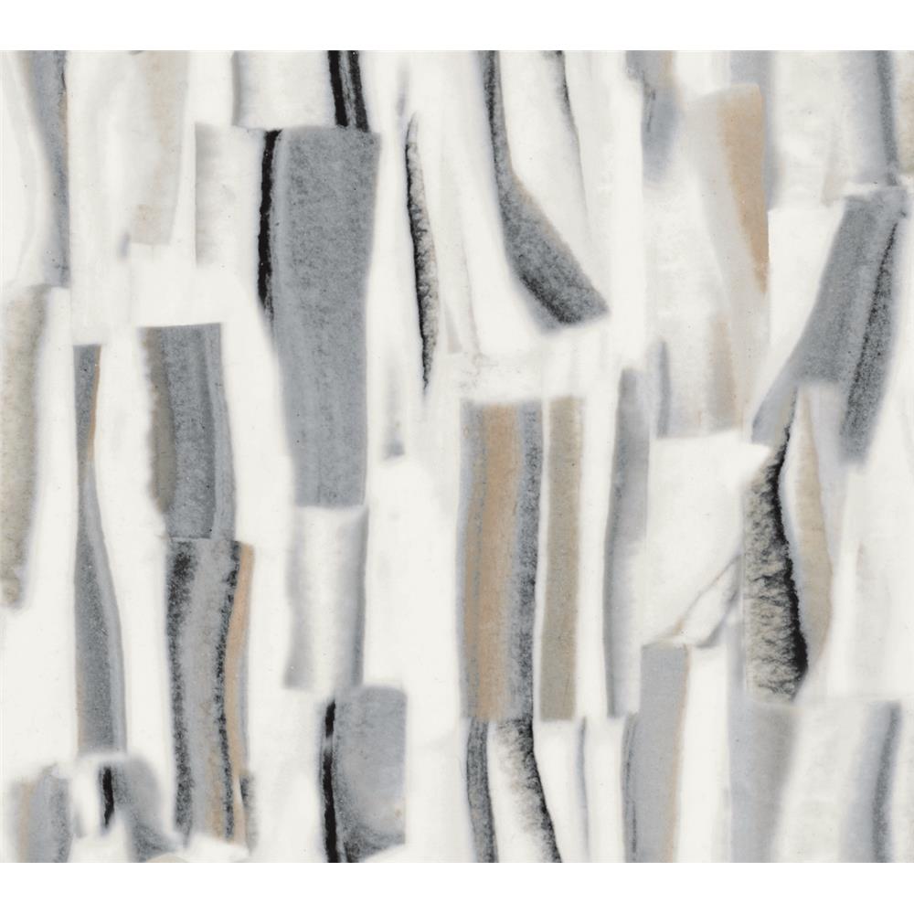 Premium Peel & Stick by York PSW1119RL Stonework Taj Marble Peel and Stick Wallpaper in Gray