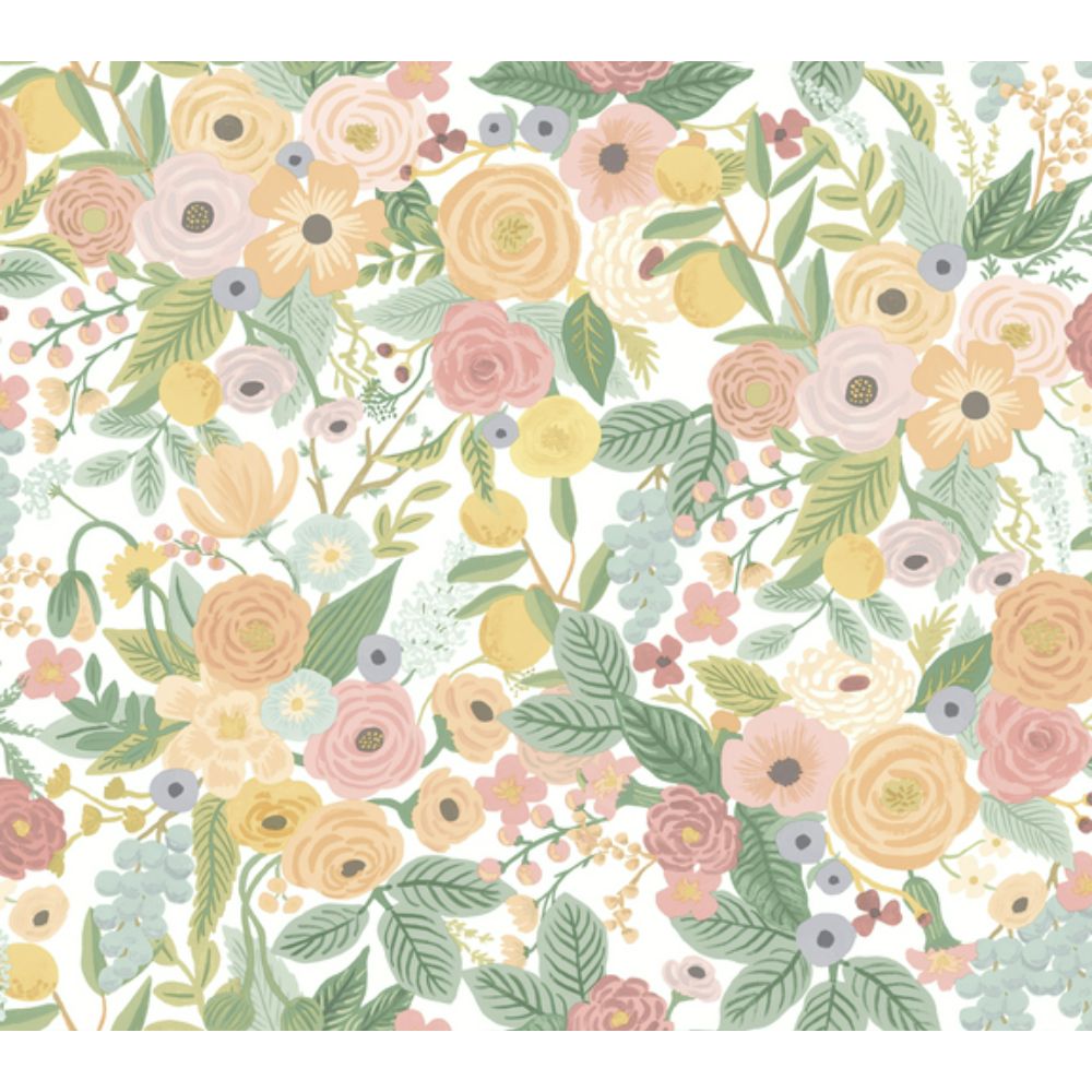 York PSW1199RL Rifle Garden Party Peel and Stick Wallpaper in Pastels