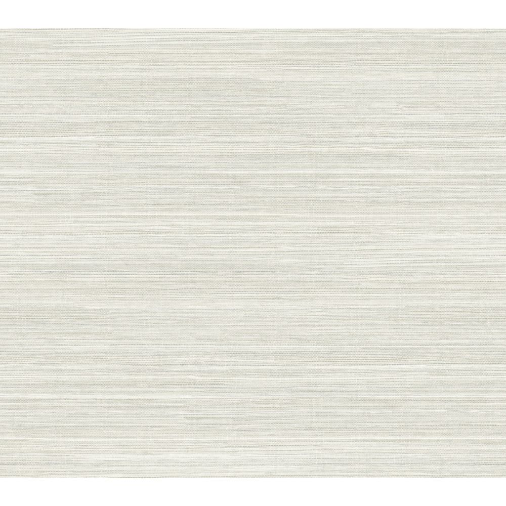 York PSW1279RL Grasscloth, Wood & Stone White Cattail Weave Peel & Stick Wallpaper