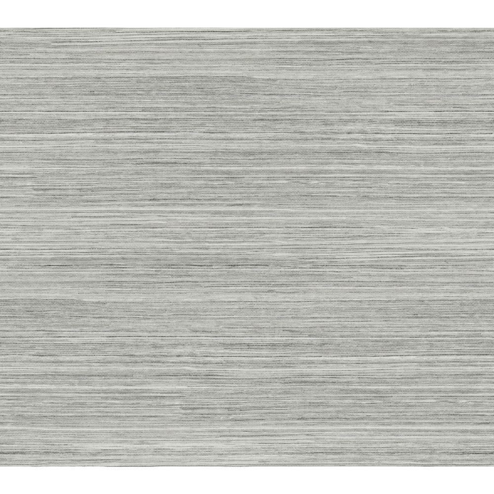 York PSW1280RL Grasscloth, Wood & Stone Grey Cattail Weave Peel & Stick Wallpaper