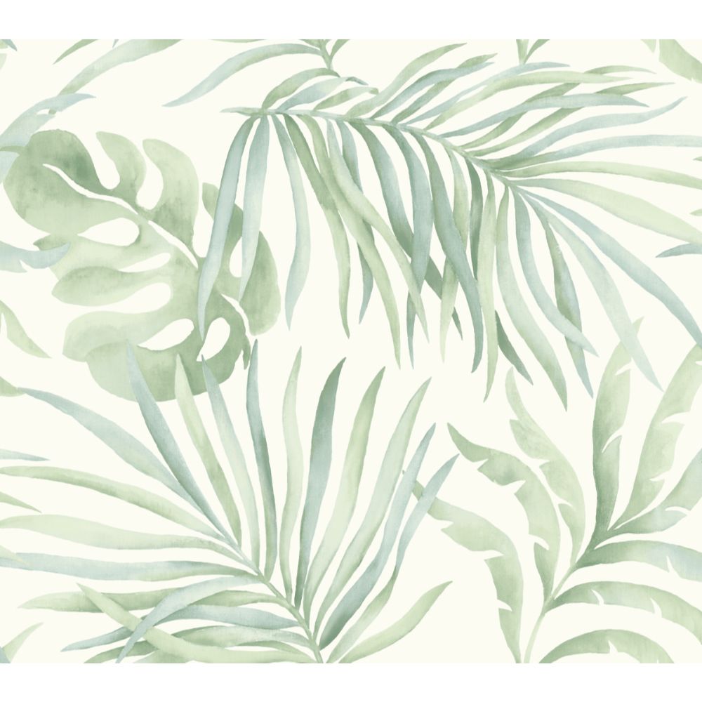 York Designer Series PSW1413RL Simply Candice Paradise Palm Peel & Stick Wallpaper in Aloe