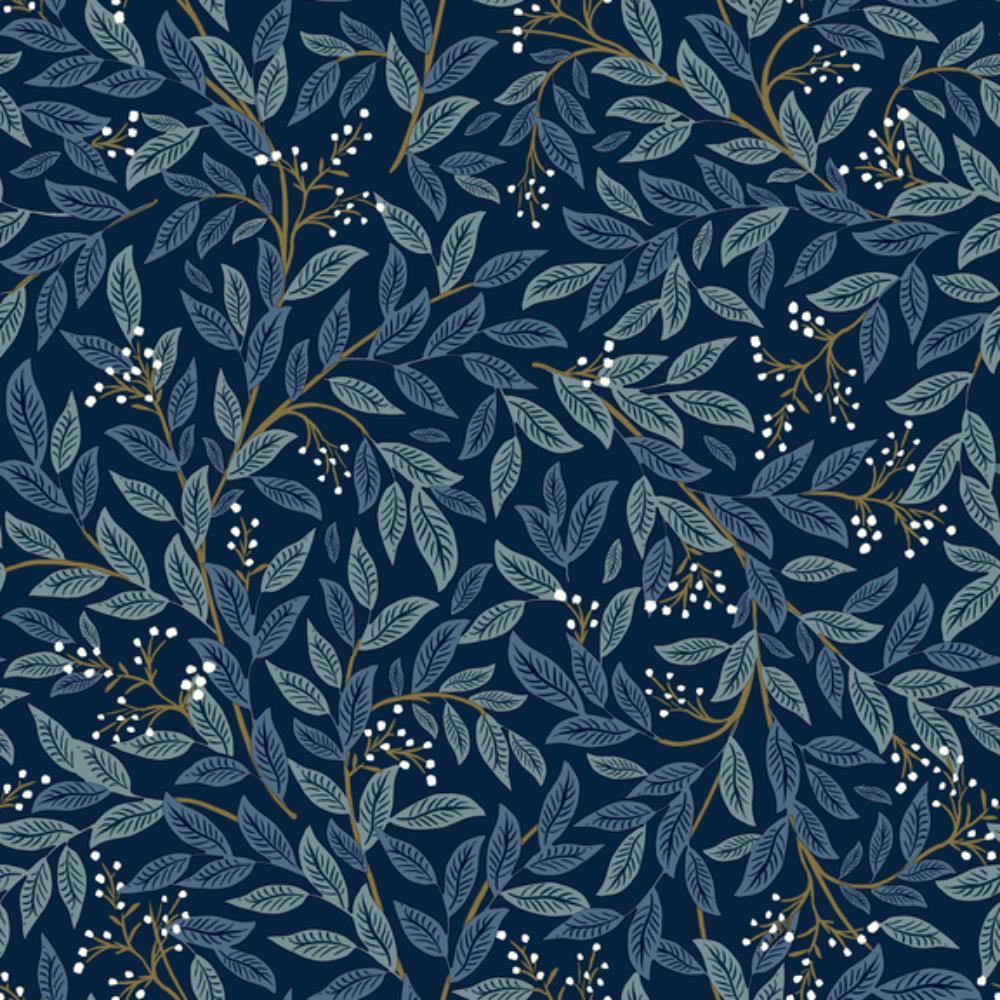 York PSW1470RL P&S Rifle Paper 2 Willowberry Wallpaper in Navy