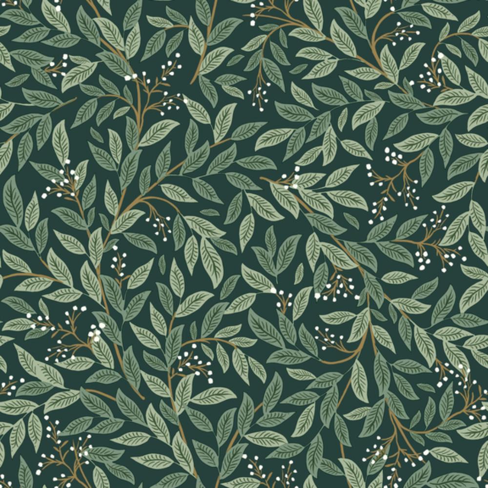 York PSW1471RL P&S Rifle Paper 2 Willowberry Wallpaper in Emerald