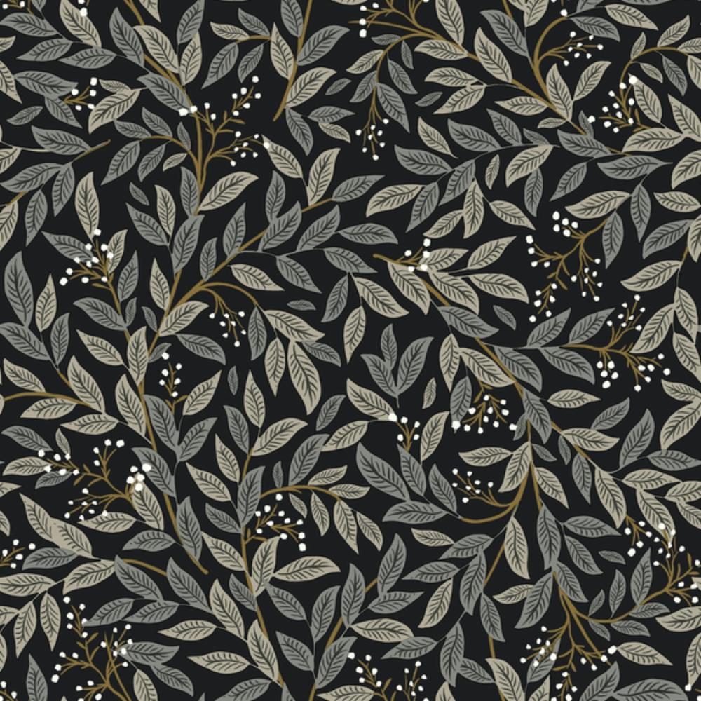 York PSW1472RL P&S Rifle Paper 2 Willowberry Wallpaper in Black