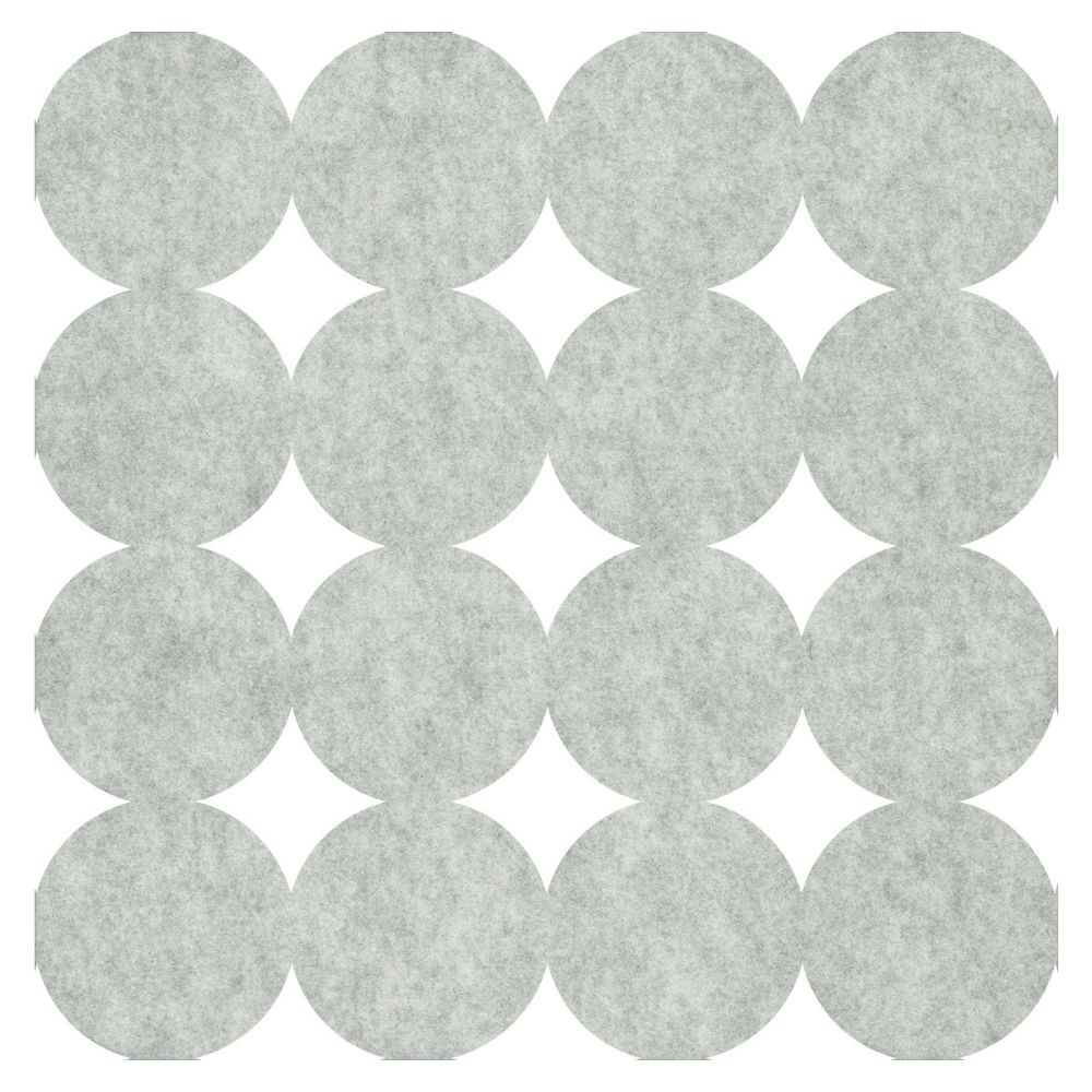 York QWS1015 Modern Circles Acoustical Peel and Stick Tiles in White