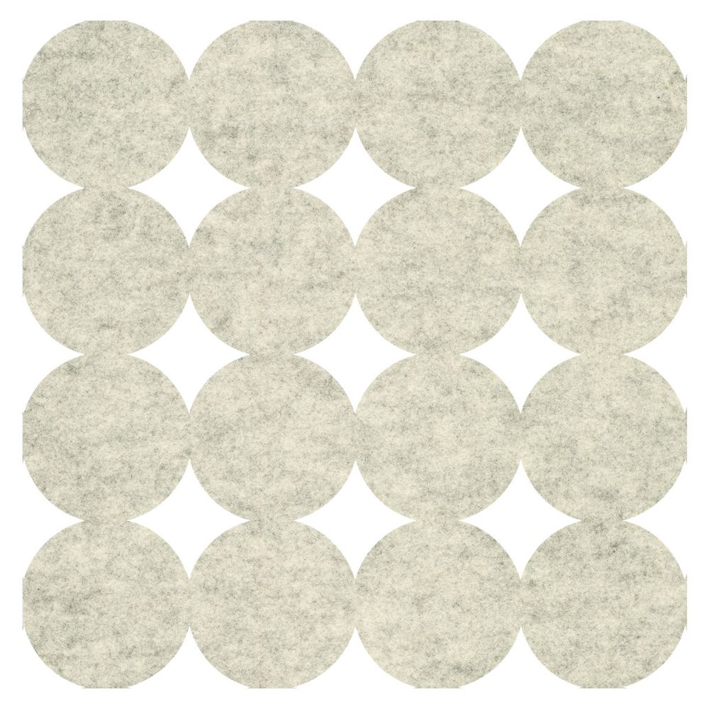 York QWS1016 Modern Circles Acoustical Peel and Stick Tiles in Ivory