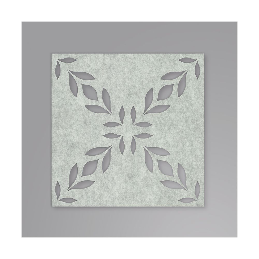 RoomMates by York QWS1020 RoomMates Botanical Trellis  Acoustical Peel & Stick Tiles in White