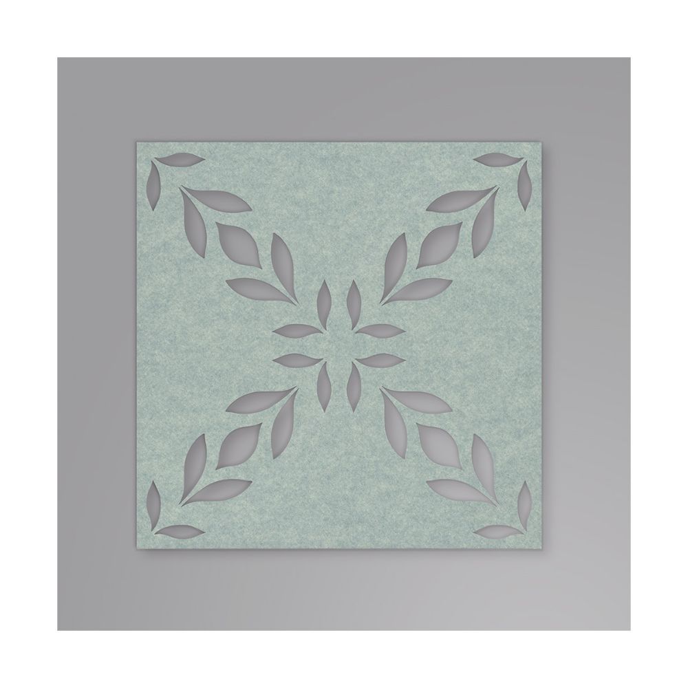 RoomMates by York QWS1021 RoomMates Botanical Trellis  Acoustical Peel & Stick Tiles in Sky Blue