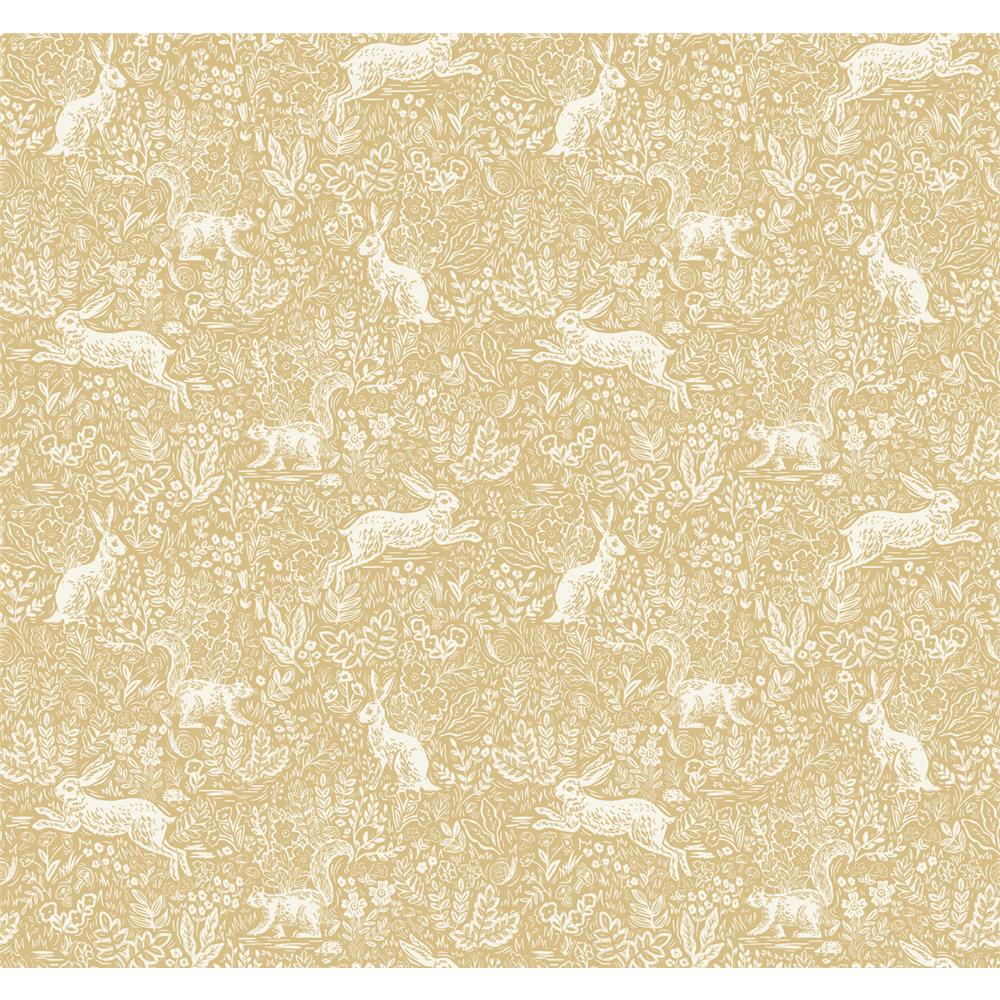 York RI5103 Rifle Paper Co. Fable Wallpaper in Gold