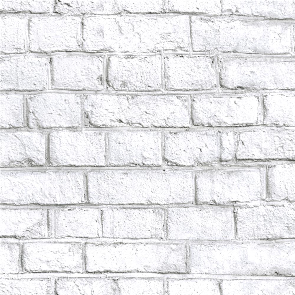 RoomMates by York RMK11237WP White Brick Peel & Stick Wallpaper
