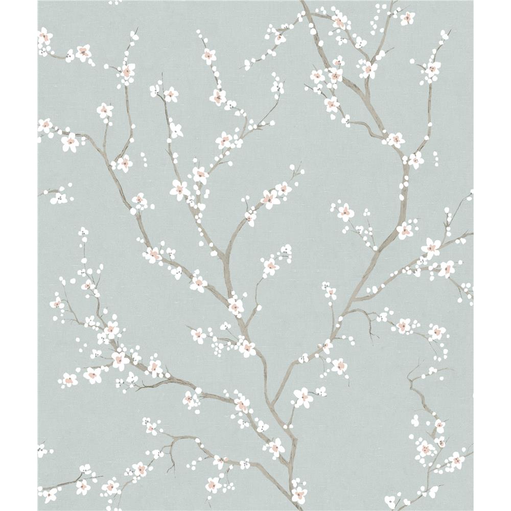 RoomMates by York RMK11272WP Blue Cherry Blossom Peel & Stick Wallpaper