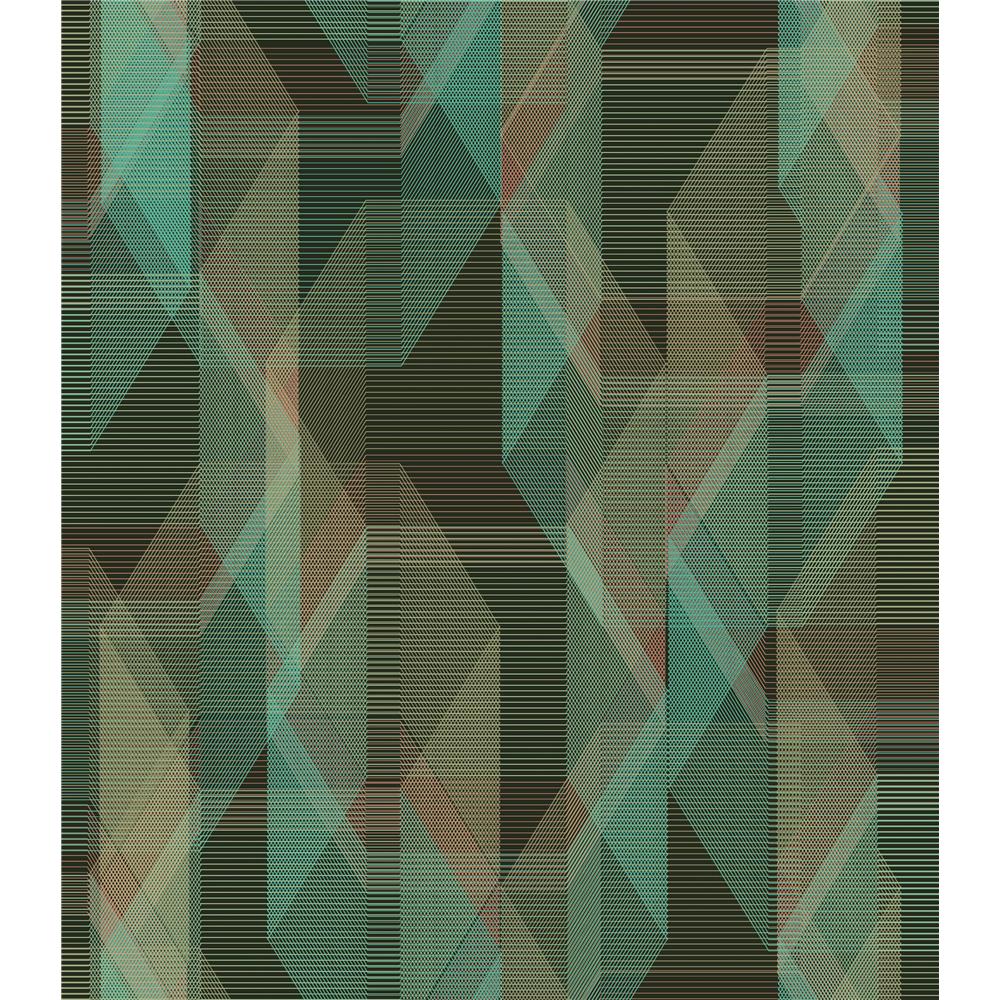 RoomMates by York RMK11348RL Debonair Geometric Peel & Stick Wallpaper Brown