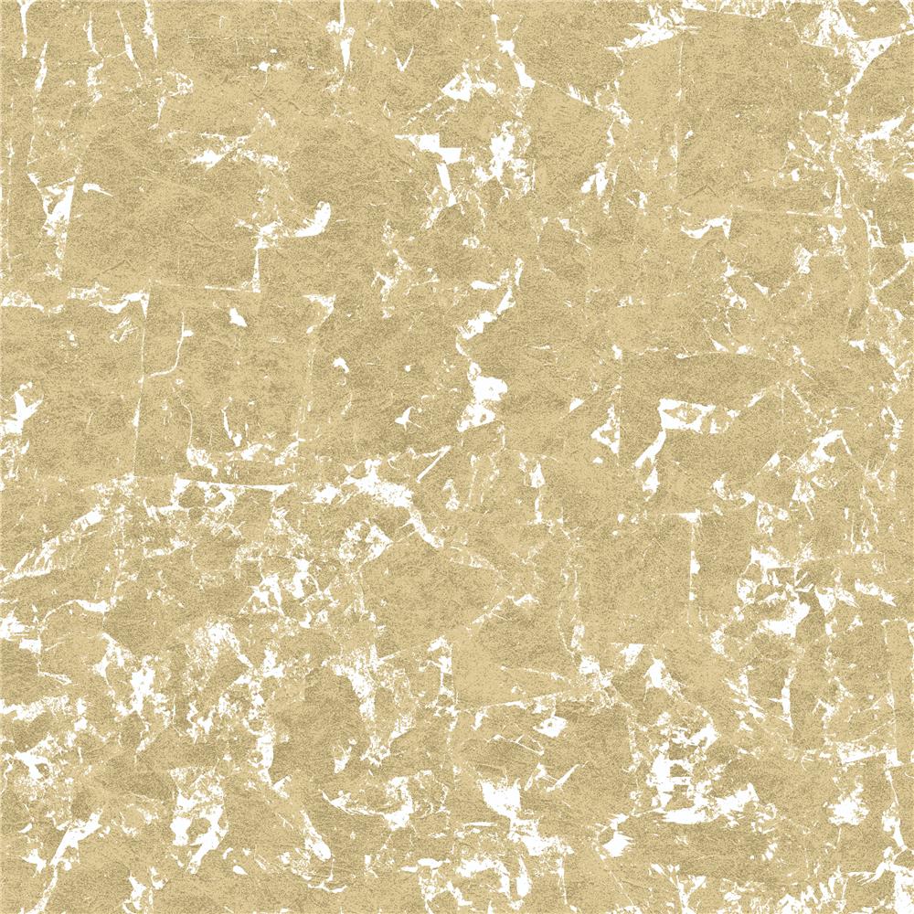 RoomMates by York RMK11381WP Gold Leaf Peel & Stick Wallpaper In Gold