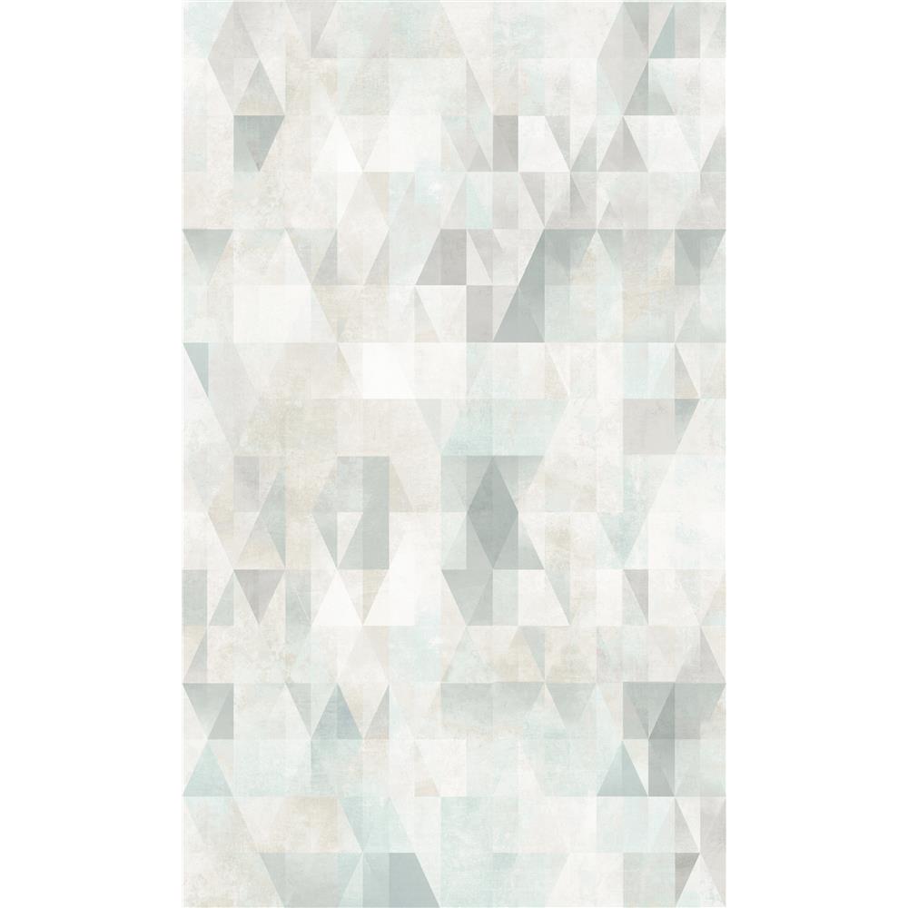 RoomMates by York RMK11519RL Prismatic Geo Peel & Stick Wallpaper In Grey; Beige