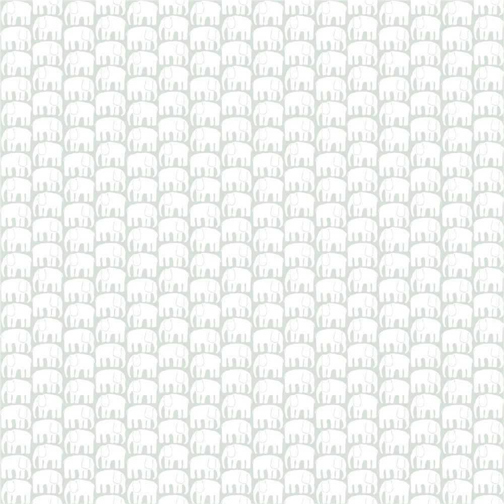 RoomMates by York RMK11525RL Elefantti Peel & Stick Wallpaper In Grey; White