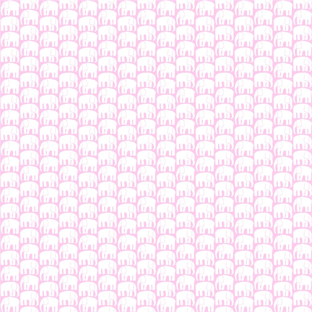RoomMates by York RMK11527RL Elefantti Peel & Stick Wallpaper In Pink; White