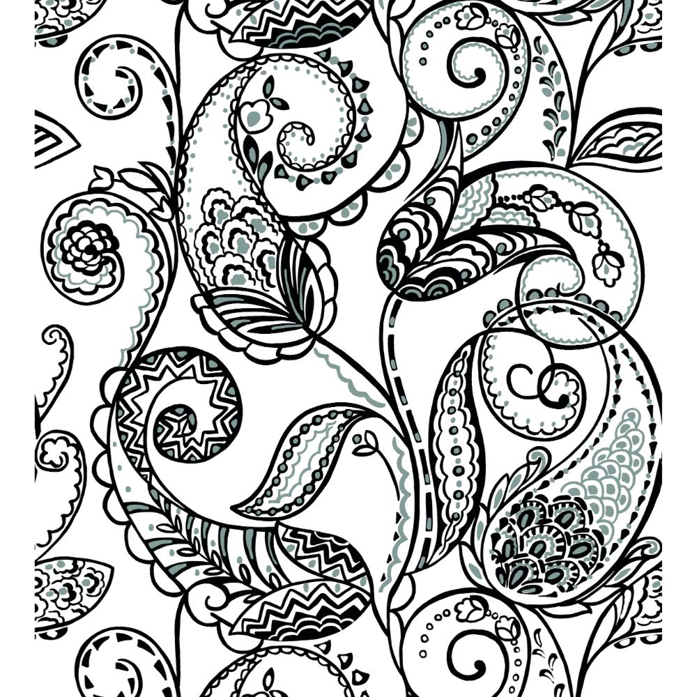 RoomMates by York RMK11591PNL Paisley Power Peel And Stick Wallpaper