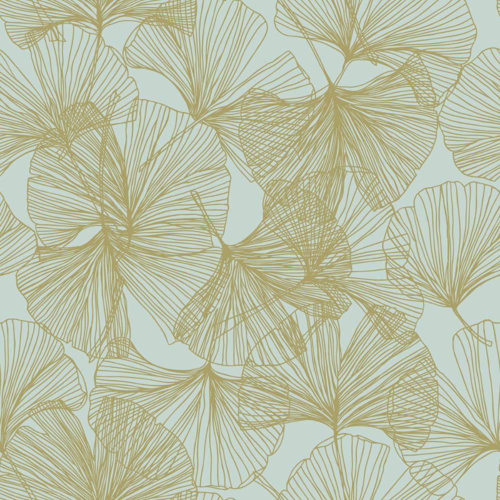 RoomMates by York RMK11602WP Gingko Leaves Peel And Stick Wallpaper