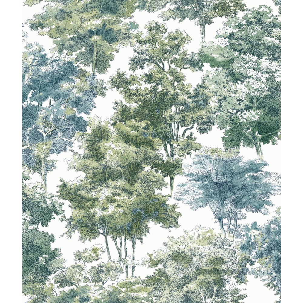 RoomMates by York RMK11615WP Old World Trees Peel & Stick Wallpaper