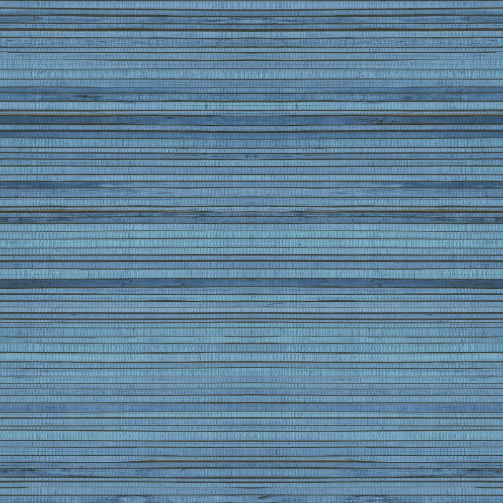 Roommates by York RMK11667RL FAUX BAMBOO GRASSCLOTH PEEL & STICK WALLPAPER in blue; grey