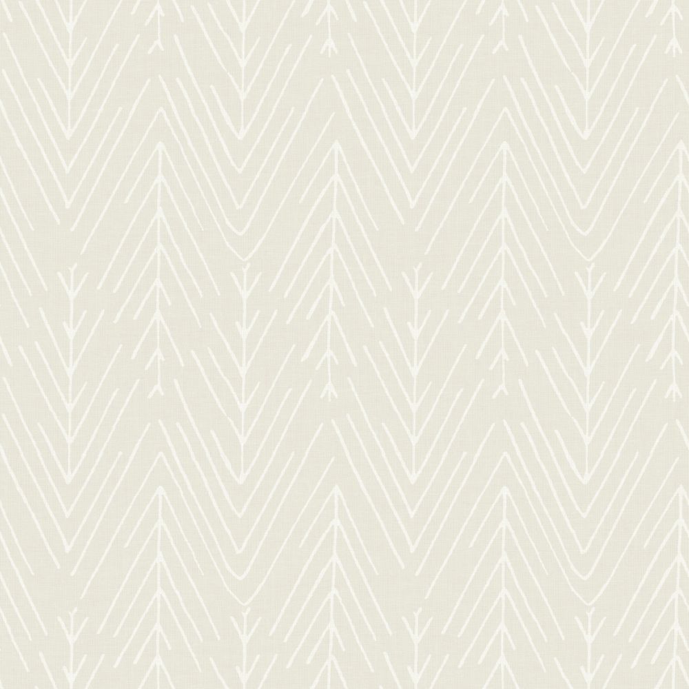 Roommates by York RMK11671WP TWIG HYGGE HERRINGBONE PEEL & STICK WALLPAPER in beige; white