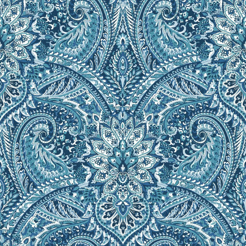 RoomMates by York RMK11872WP Swept Away Peel & Stick Wallpaper in Blue, Grey