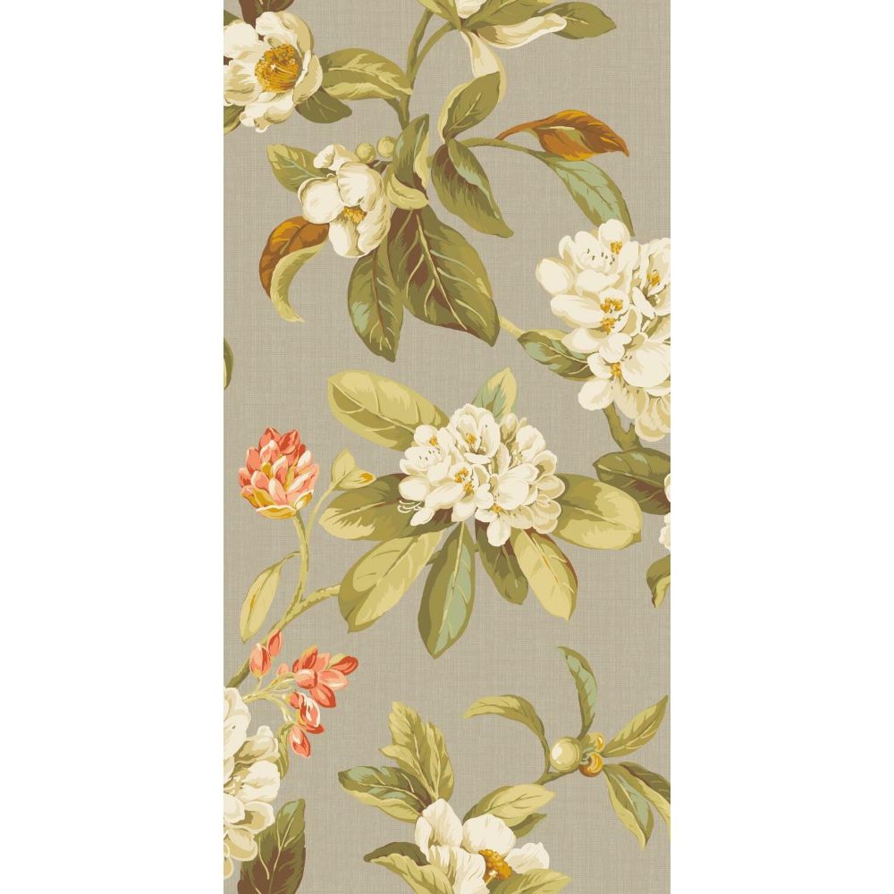 RoomMates by York RMK11883RL Live Artfully Peel & Stick Wallpaper in Taupe, Green