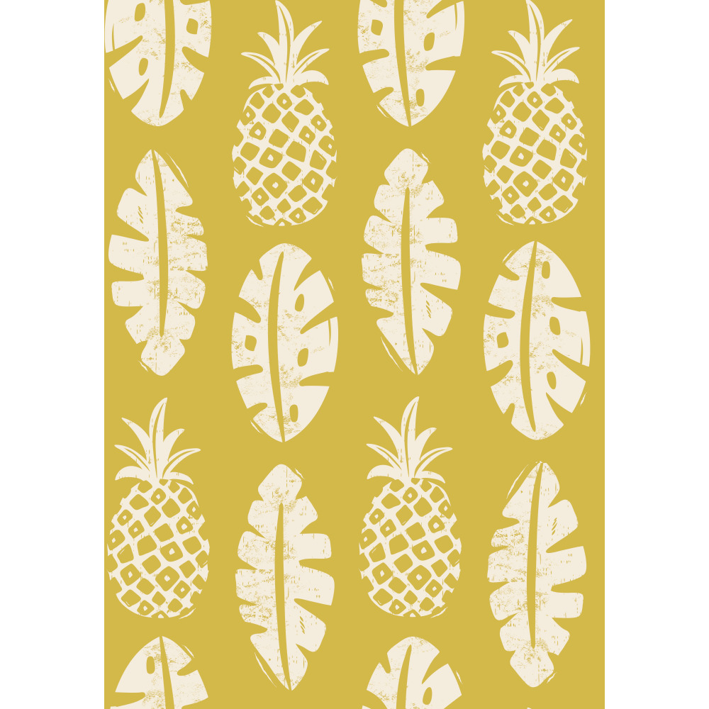 RoomMates by York RMK11981RL Pineapple Block Print Peel & Stick Wallpaper