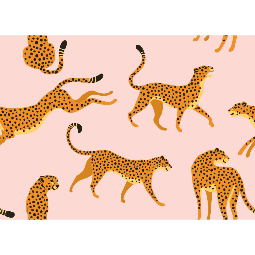 RoomMates by York RMK11984RL Cheetah Cheetah Peel & Stick Wallpaper