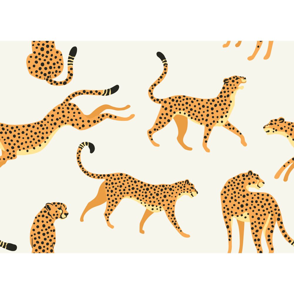 RoomMates by York RMK11985RL Cheetah Cheetah Peel & Stick Wallpaper