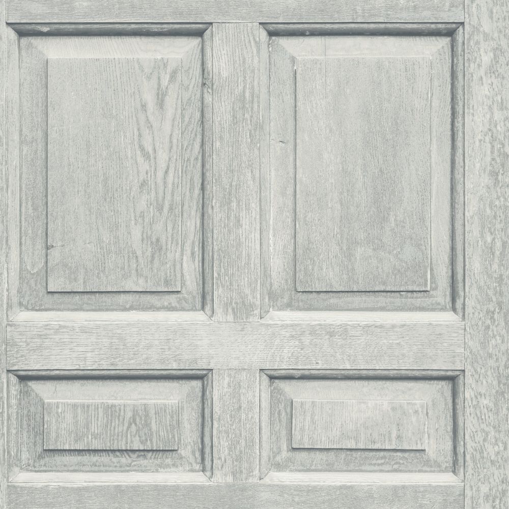 RoomMates by York RMK12004WP Beveled Wood Paneling Peel & Stick Wallcovering in Grey / White