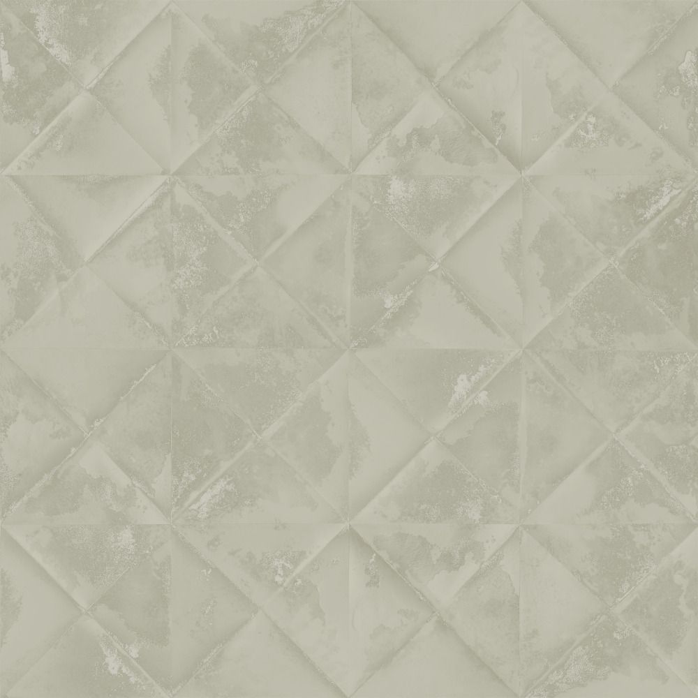 RoomMates by York RMK12026WP Reclaimed Tin Diamond Peel & Stick Wallpaper in Taupe, Brown
