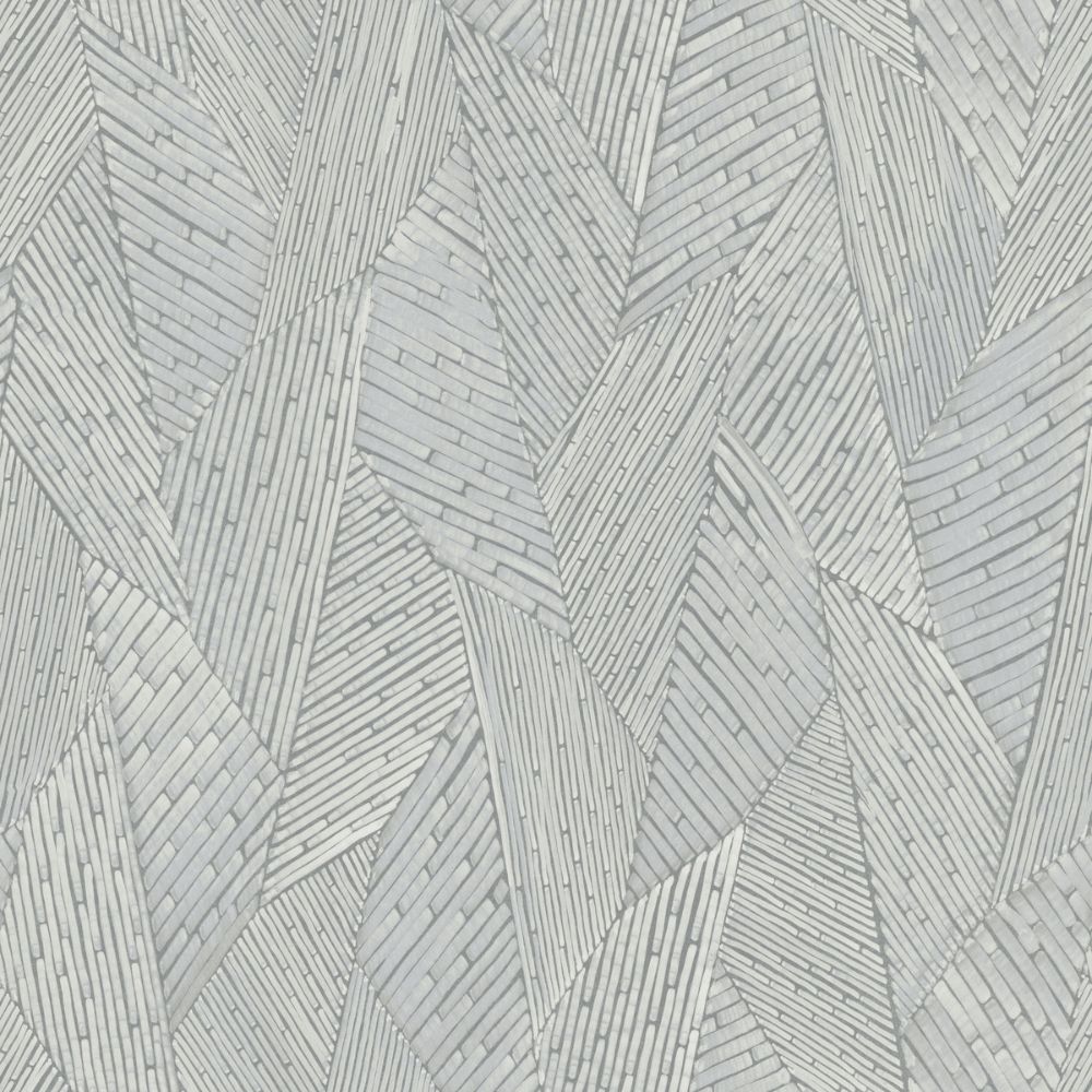 RoomMates by York RMK12112WP Woven Reed Stitch Peel & Stick Wallcovering in Grey / White