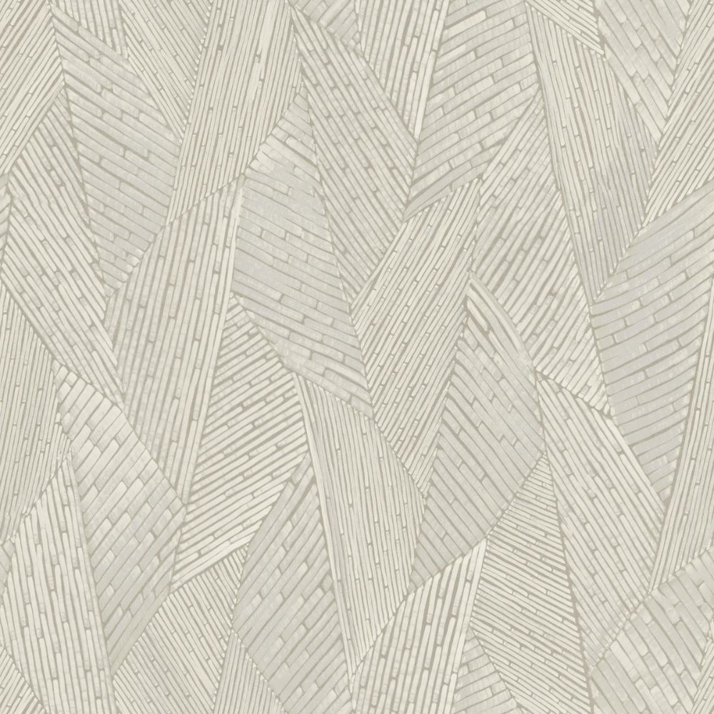 RoomMates by York RMK12113WP Woven Reed Stitch Peel & Stick Wallcovering in Taupe / White