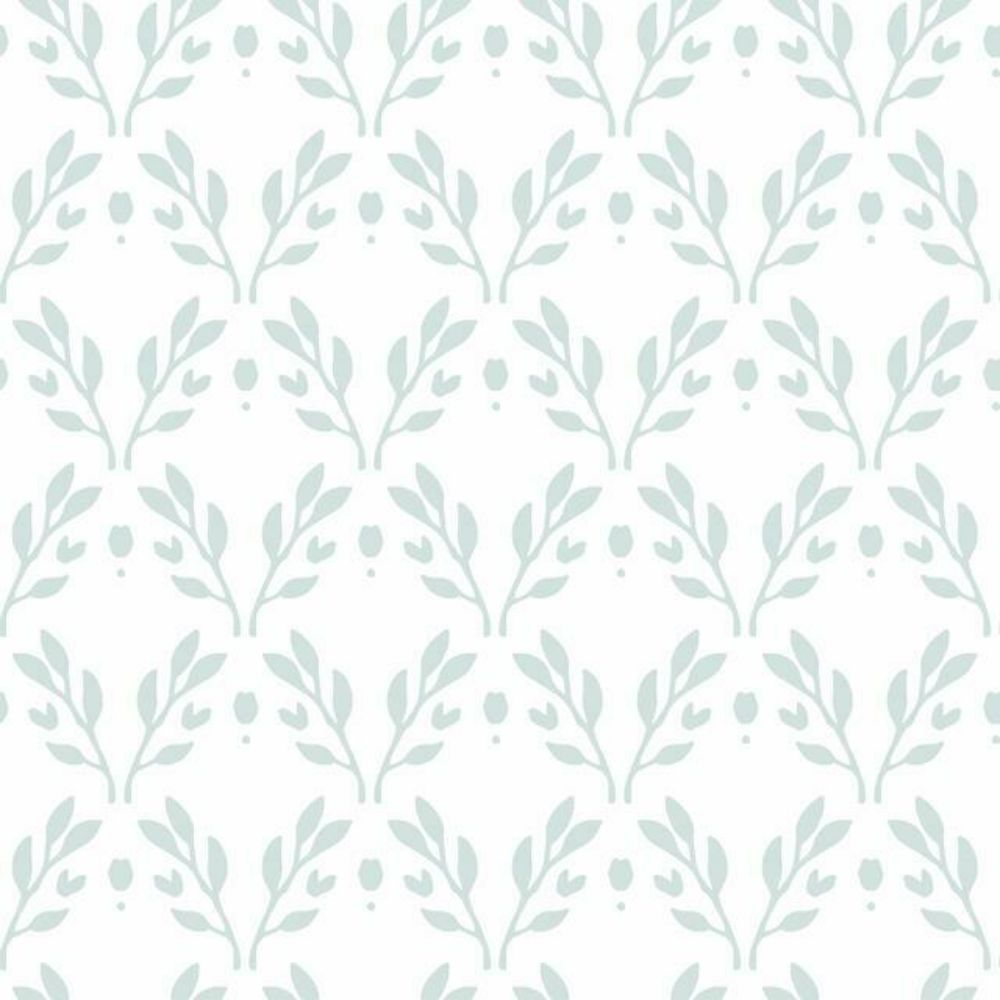 RoomMates by York RMK12139RL Rose Lindo Dawn Peel & Stick Wallpaper in Frosty Blue