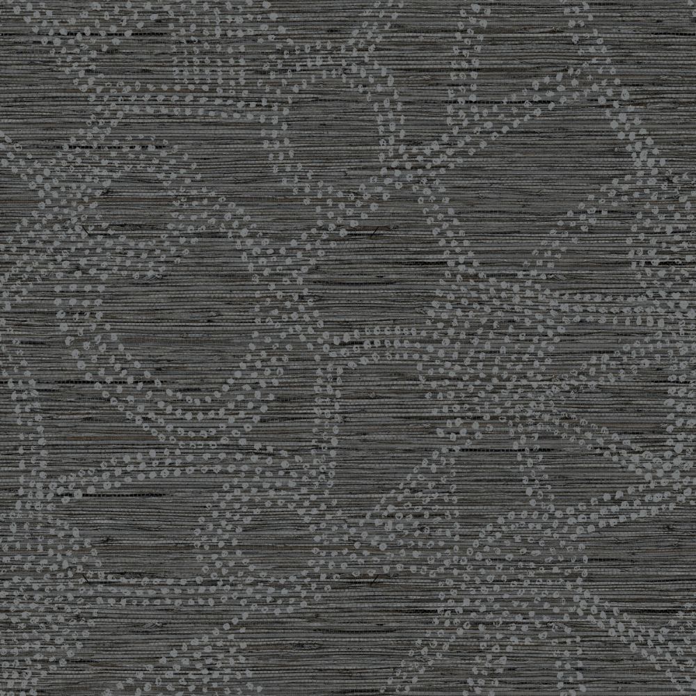 RoomMates by York RMK12234PL Amhara Peel & Stick Wallcovering in Black / Grey