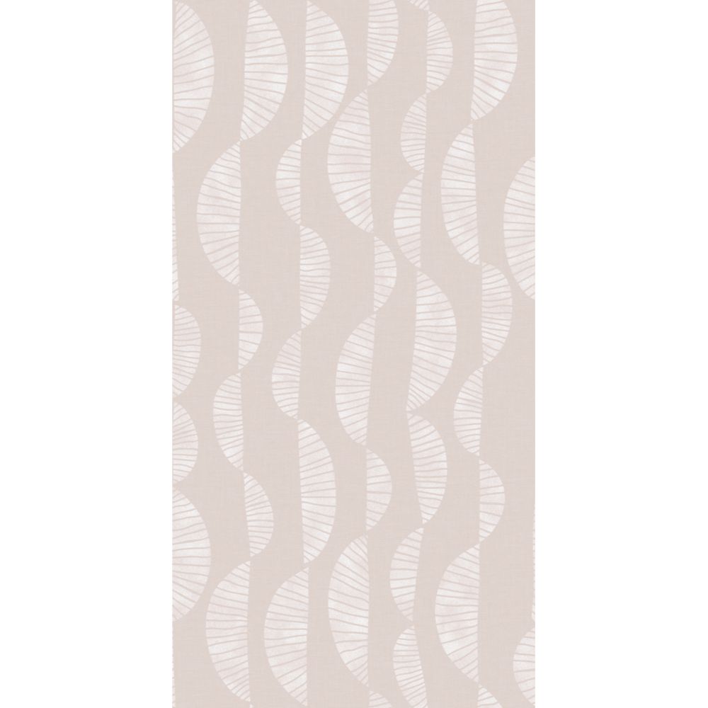 RoomMates by York RMK12236PLW Seychelles Wave Peel & Stick Wallcovering in Pink / White