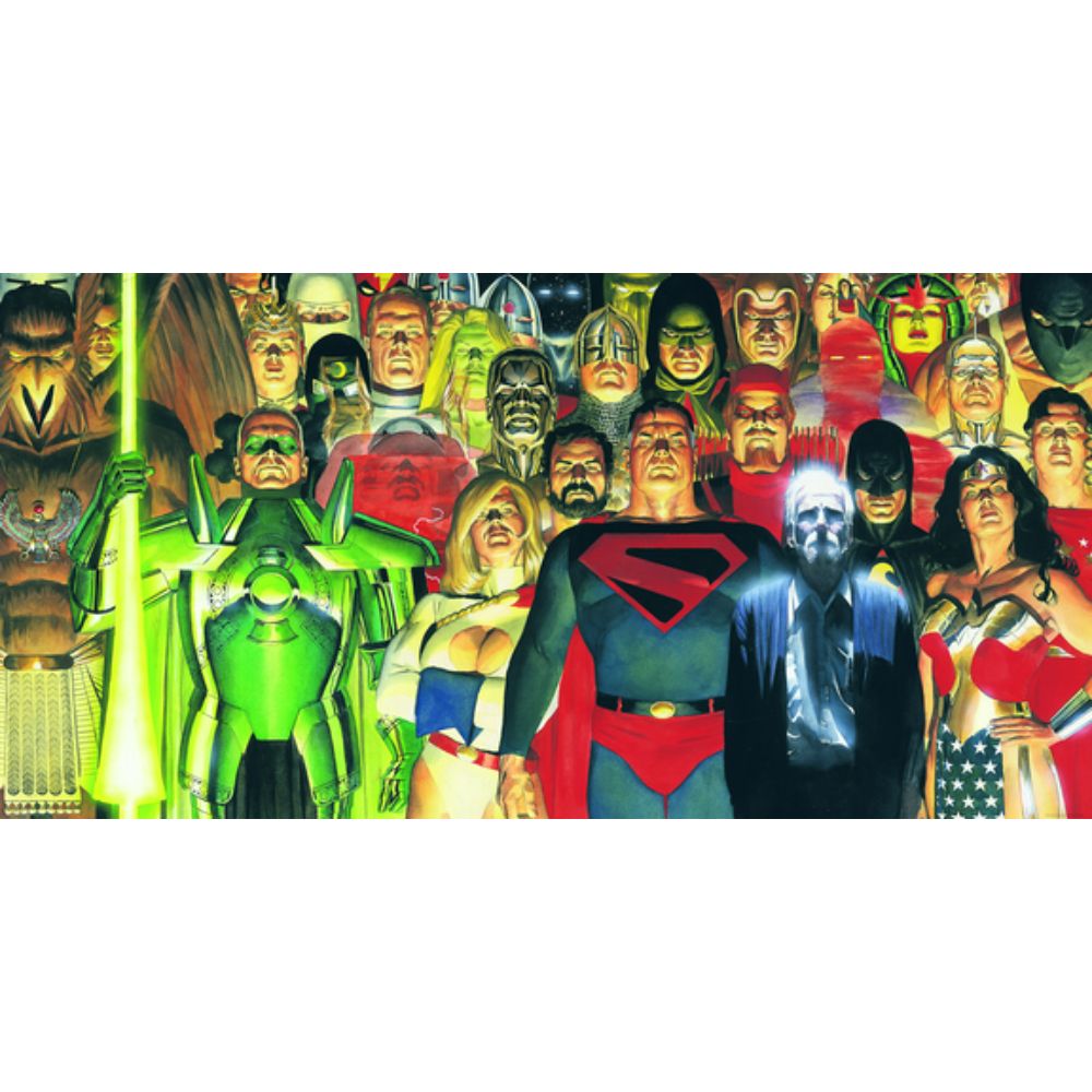 RoomMates by York RMK12270M RoomMates Alex Ross - Justice League Kingdom Come Peel & Stick Wallpaper Mural in Yellow