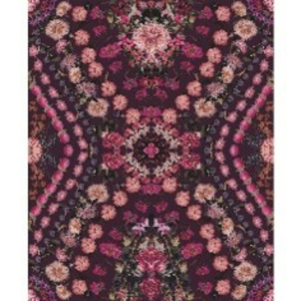 RoomMates by York RMK12320RL Mr. Kate Dried Flower Kaleidoscope Peel & Stick Wallpaper in Pink, Purple
