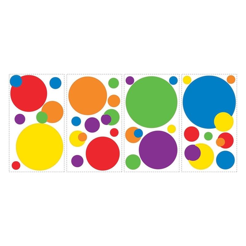 RoomMates by York RMK1248SCS Just Dots Primary Peel & Stick Wall Decals In Multi
