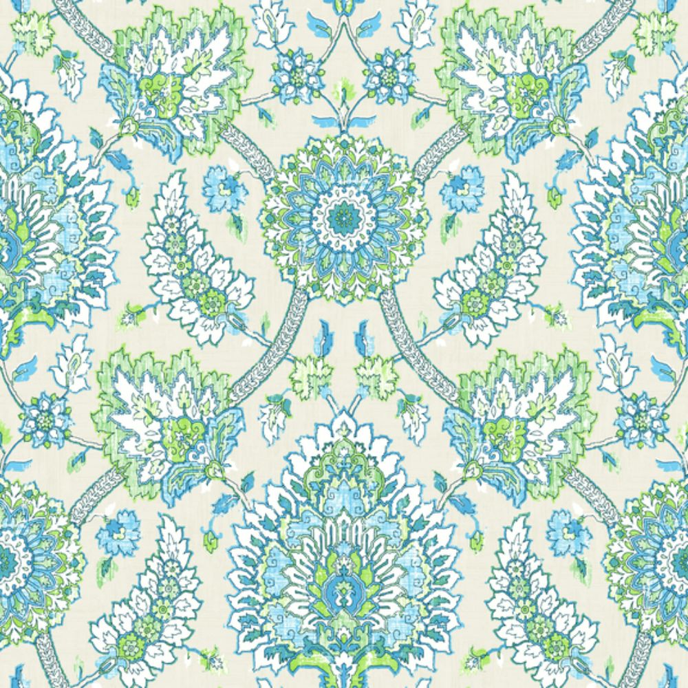 RoomMates by York RMK12607PLW RoomMates Waverly Clifton Hall Peel & Stick Wallpaper in Blue/green