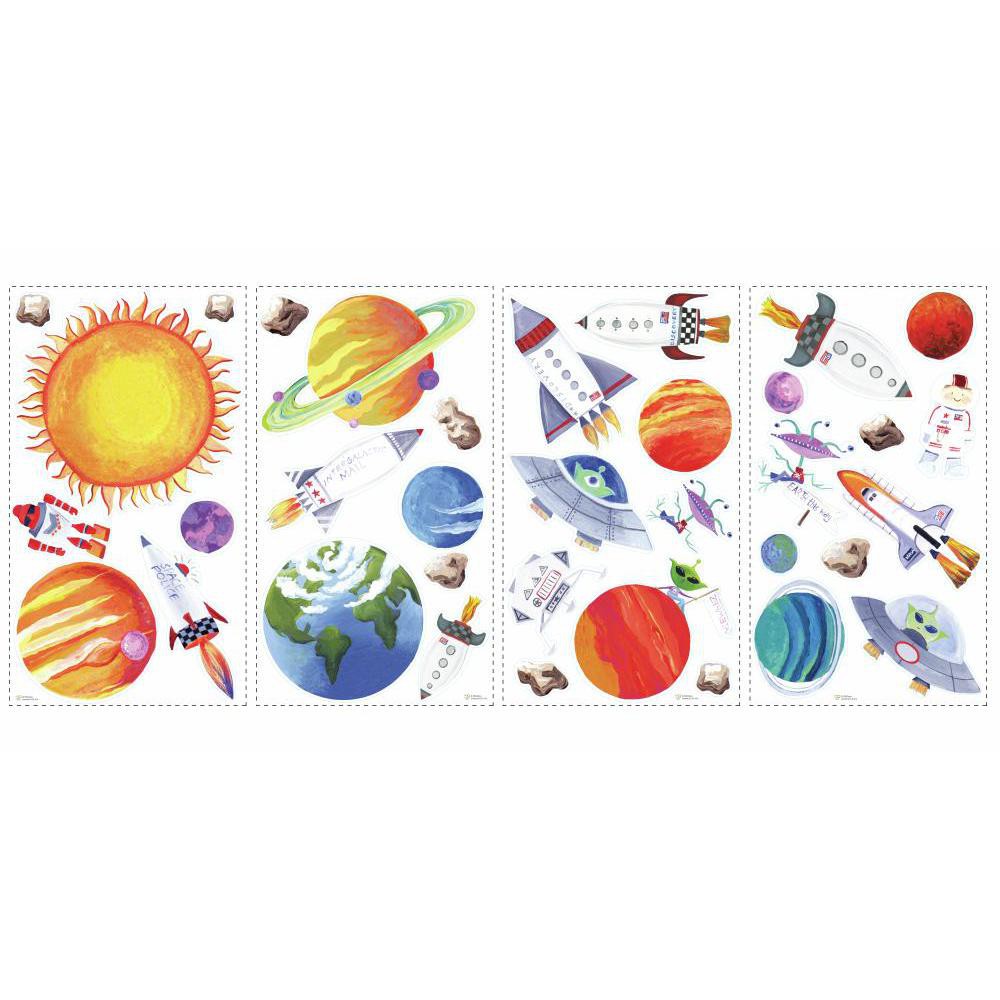RoomMates by York RMK1316SCS Outer Space Peel & Stick Wall Decals In Multi
