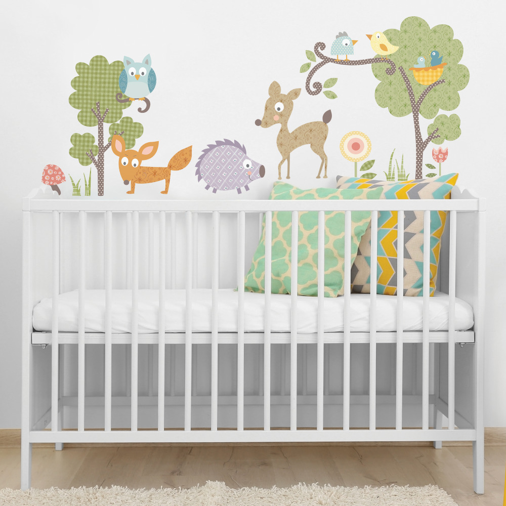 RoomMates by York RMK1398SCS Woodland Animals Peel & Stick Wall Decals In Multi
