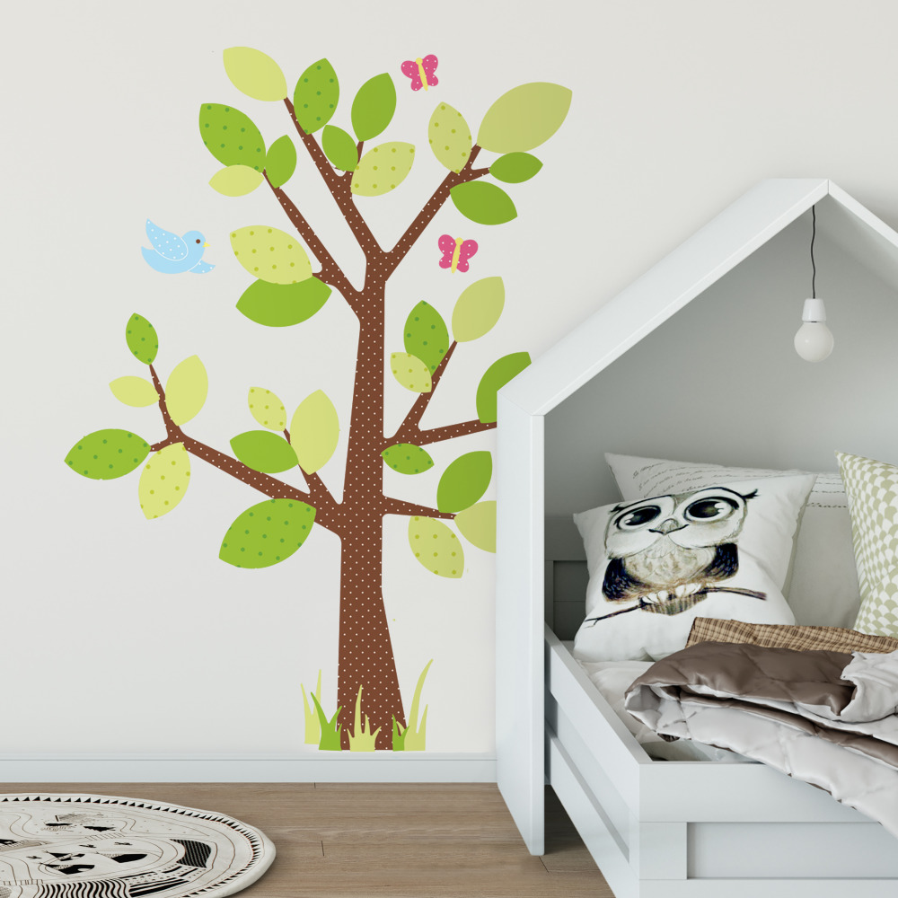 RoomMates by York RMK1554GM Kids Tree Peel & Stick Giant Wall Decal In Multi