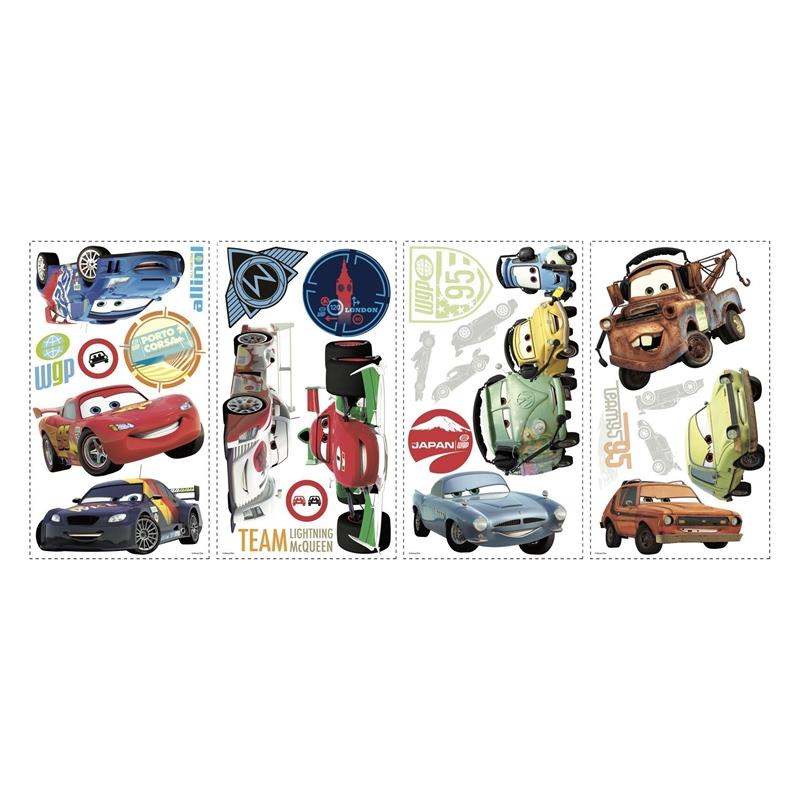 RoomMates by York RMK1583SCS Cars 2 Peel & Stick Wall Decals In Multi