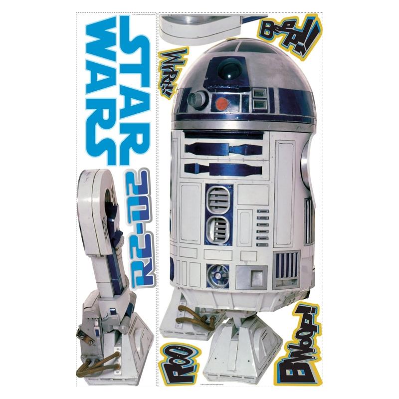 RoomMates by York RMK1592GM Star Wars Classic R2D2 Peel & Stick Giant Wall Decal In Multi